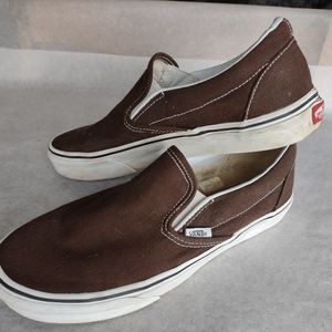 Vans Classic Slip-on, brown, men's size 7